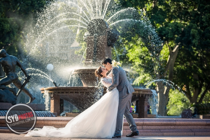 Hyde Park Pre Wedding Photoshoot Sydney